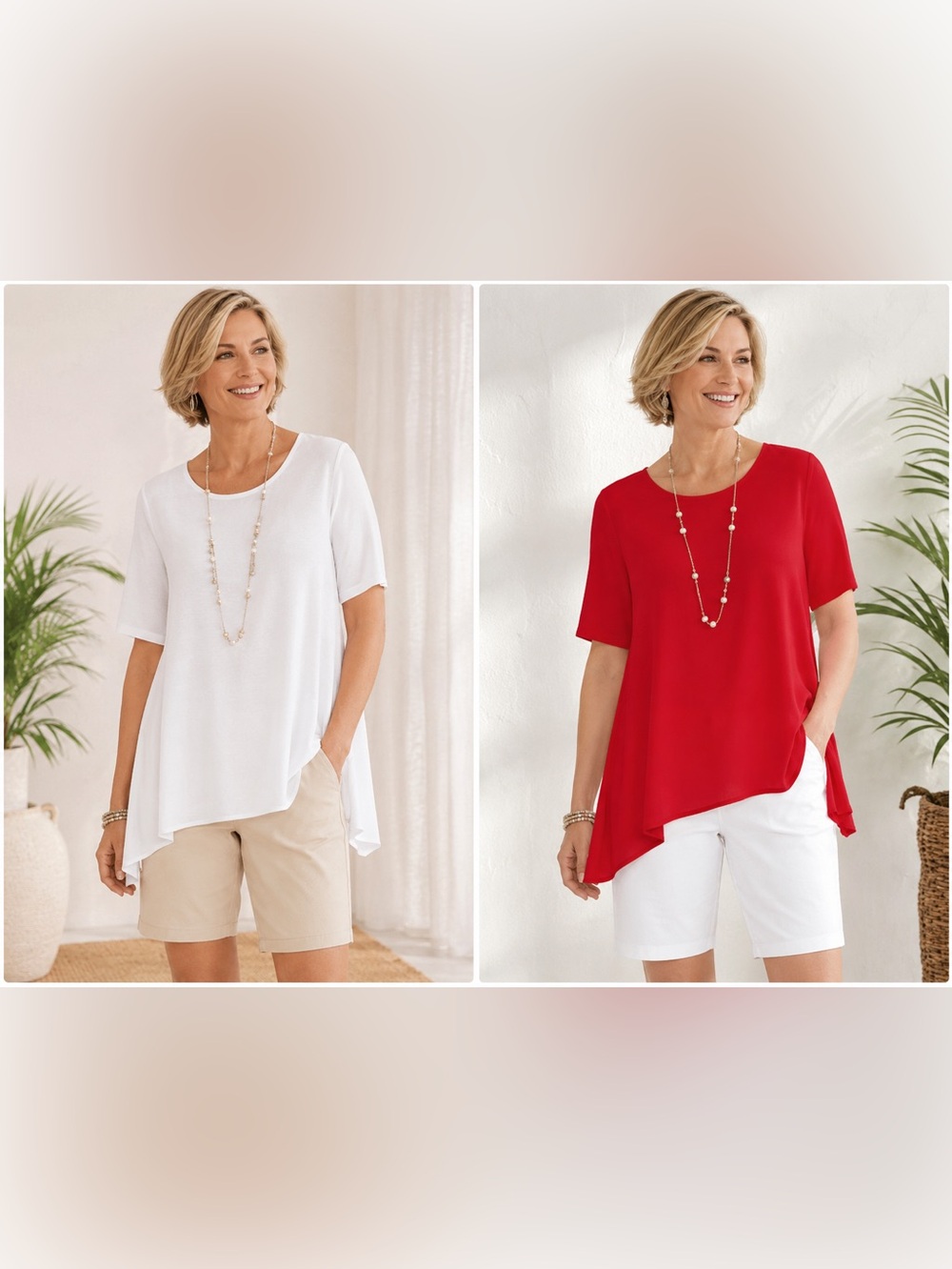 Chico's Ultimate Tee Lot of 2
1 White & 1 Red Chico's Size 1 / Size M